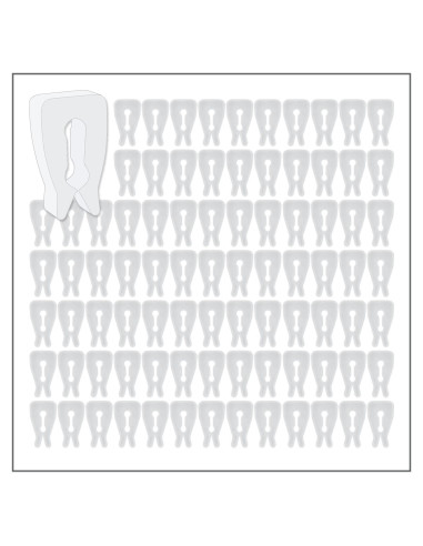 Clips de Control de Inventario Clip Strip ICC-100, 100 Unidades