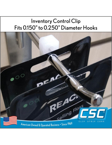 Clips de Control de Inventario Clip Strip ICC-100, 100 Unidades