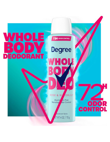 Desodorante en Spray Degree Whole Body 113 g Rosa y Lirio