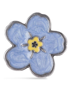 Pin de Solapa Danforth No Me Olvides Azul Claro 2.22 cm