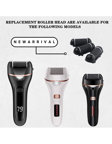 6 Piezas Cabezal de Rodillo Reemplazo Shizhou para Pedicura 6 Piezas Cabezal de Rodillo Reemplazo Shizhou para Pedicura