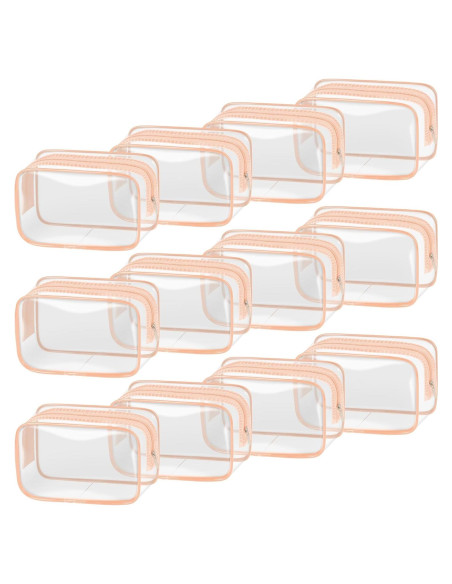 Bolsa de Maquillaje Transparente TISRATOK 12 PCS 15x10x7cm Bolsa de Maquillaje Transparente TISRATOK 12 PCS 15x10x7cm