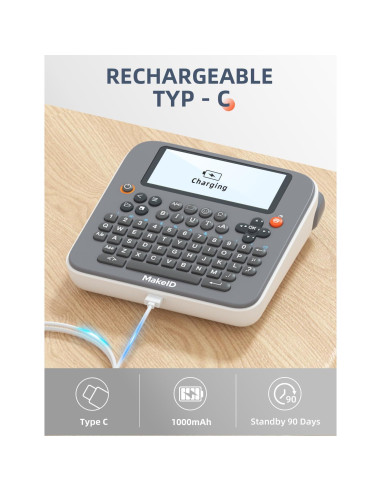 Impresora de Etiquetas Portátil Makeid E1 - Térmica Bluetooth 203dpi