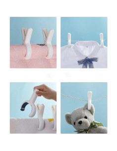 Paquete de 12 Clips para Toallas de Playa Andhuhu 2