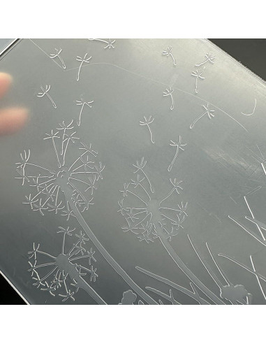 Plantilla de Embosado 3D A6 Plástico para Scrapbooking