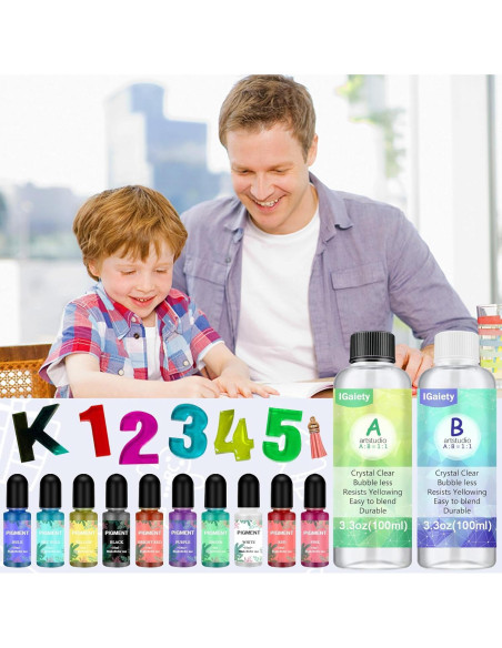 Kit de Inicio Molde Alfabeto Resina IGaiety 169 Piezas Kit de Inicio Molde Alfabeto Resina IGaiety 169 Piezas