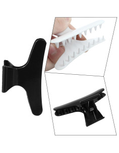 Paquete de 24 Clips de Cabello Coufce - Negro y Blanco 2