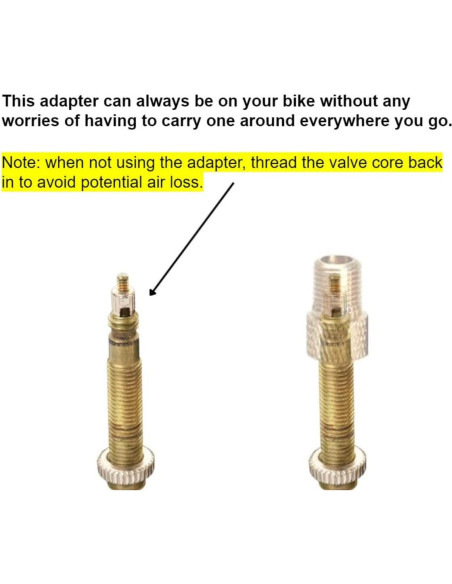 Adaptador de Válvula Presta a Schrader Juscycling - 5 Piezas Adaptador de Válvula Presta a Schrader Juscycling - 5 Piezas