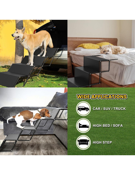 Rampa para Perros Marudina Extra Ancha 60 cm 4 Pasos Plegable Rampa para Perros Marudina Extra Ancha 60 cm 4 Pasos Plegable