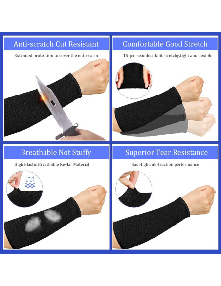 3 Pares de Mangas Protectores de Brazo Sintege 20 cm Nivel 5 3 Pares de Mangas Protectores de Brazo Sintege 20 cm Nivel 5