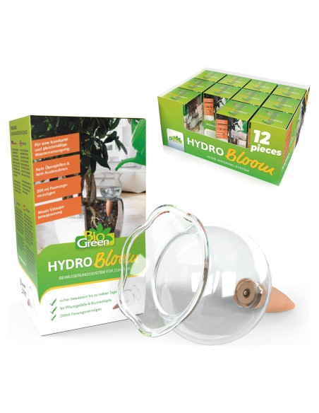 Globo de Autorriego BioGreen Hydro Bloom 200ml para Plantas Globo de Autorriego BioGreen Hydro Bloom 200ml para Plantas
