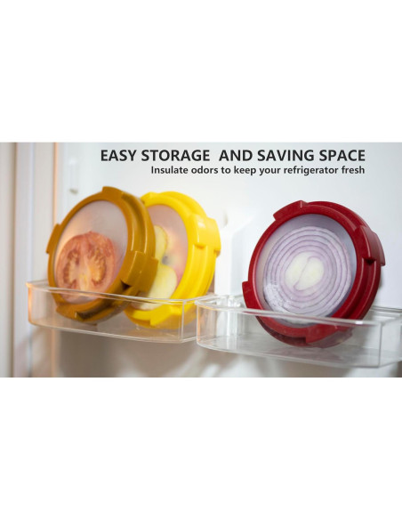 Contenedor de Almacenamiento de Frutas y Verduras Ortarco 4Pcs Contenedor de Almacenamiento de Frutas y Verduras Ortarco 4Pcs