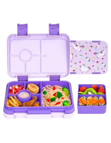 Caja Bento para Niños 810ml - Almuerzo a Prueba de Fugas