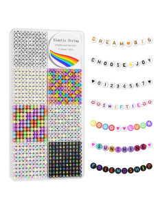 Kit de Perlas de Letras Redtwo 1600 Piezas para Pulseras