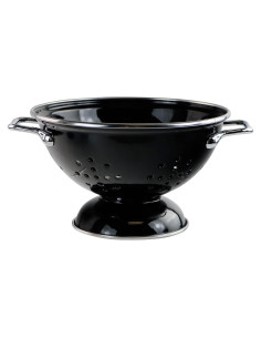 Colador Enameled Reston Lloyd Calypso 1 Cuarto Negro 0.94L