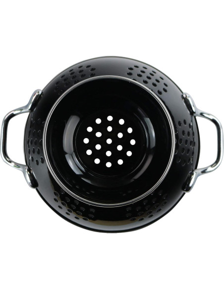 Colador Enameled Reston Lloyd Calypso 1 Cuarto Negro 0.94L Colador Enameled Reston Lloyd Calypso 1 Cuarto Negro 0.94L