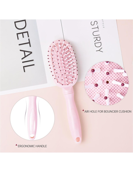Mini Cepillo Desenredante Rosa para Niñas - Arthaxi Mini Cepillo Desenredante Rosa para Niñas - Arthaxi