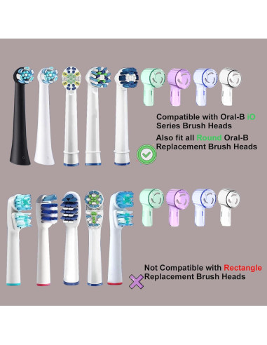 Cubiertas a Prueba de Polvo ASYH para Cepillos Oral B - 8 Pcs