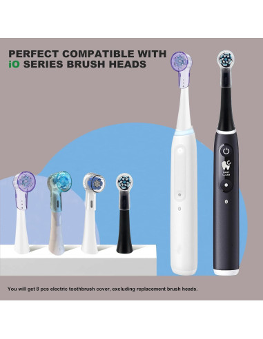 Cubiertas a Prueba de Polvo ASYH para Cepillos Oral B - 8 Pcs