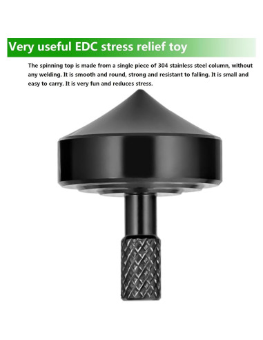 Trompo Mini de Acero Inoxidable CHEETOP - Estilo Negro 1