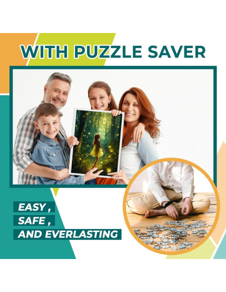 HASHI Puzzle Saver 4 Hojas 31.5 x 38.9 cm con Ganchos HASHI Puzzle Saver 4 Hojas 31.5 x 38.9 cm con Ganchos