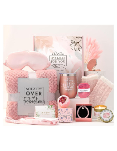 Canasta de Regalo Cuidado Personal Heniniy Rosa 1.36kg