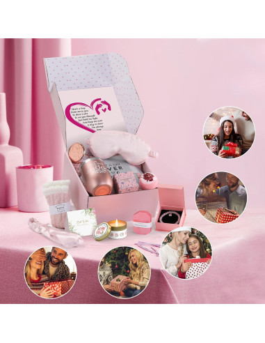 Canasta de Regalo Cuidado Personal Heniniy Rosa 1.36kg