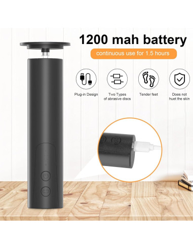 Lima Eléctrica para Pies ele ELEOPTION HX-12 6 Velocidades