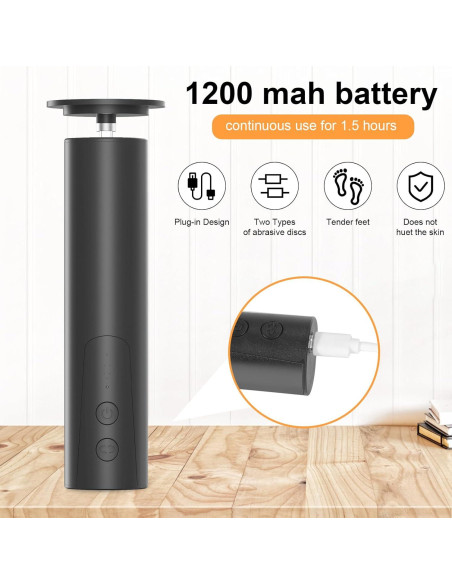 Lima Eléctrica para Pies ele ELEOPTION HX-12 6 Velocidades Lima Eléctrica para Pies ele ELEOPTION HX-12 6 Velocidades