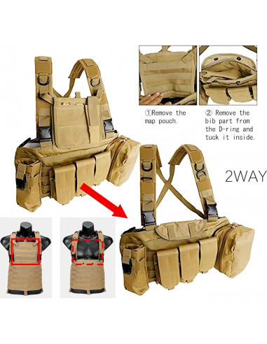 Chaleco Táctico Haverain Ajustable para Caza y Entrenamiento