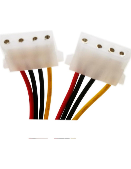 Adaptador SATA a Molex 4 Pines zdyCGTime 15cm 18AWG Adaptador SATA a Molex 4 Pines zdyCGTime 15cm 18AWG