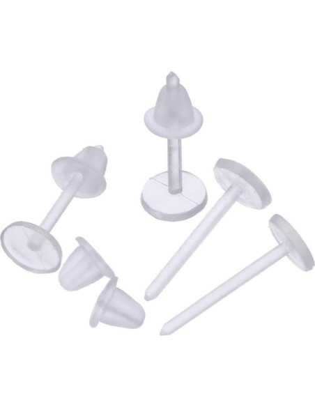 BronaGrand 1000 Piezas Postes y Respaldos de Aretes Transparentes BronaGrand 1000 Piezas Postes y Respaldos de Aretes Transparentes