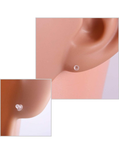 BronaGrand 1000 Piezas Postes y Respaldos de Aretes Transparentes BronaGrand 1000 Piezas Postes y Respaldos de Aretes Transparentes