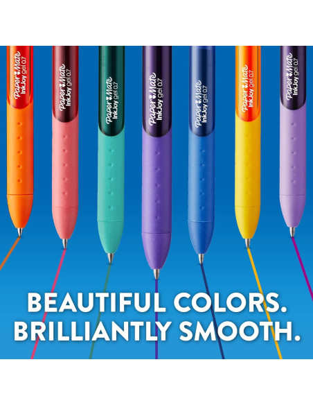 Bolígrafos de Gel Paper Mate InkJoy 14 Colores Punta Fina 0.5mm Bolígrafos de Gel Paper Mate InkJoy 14 Colores Punta Fina 0.5mm