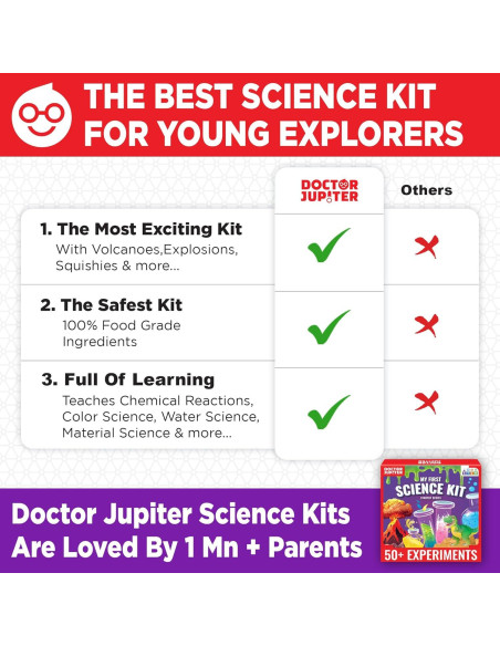 Kit de Ciencia para Niños Doctor Jupiter - 50 Experimentos STEM Kit de Ciencia para Niños Doctor Jupiter - 50 Experimentos STEM