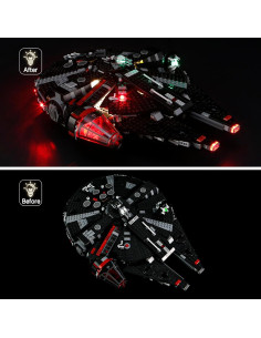 Kit de Luz LED BVOPLME para Lego 75389 El Halcón Oscuro 2