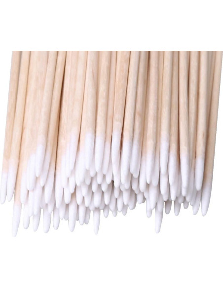 200 Hisopos de Algodón Puntiagudos RIKWOG 10 cm para Maquillaje 200 Hisopos de Algodón Puntiagudos RIKWOG 10 cm para Maquillaje