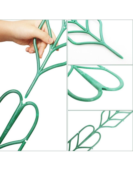 Trellis de Jardín Aniann en Forma de Hoja - Soporte para Plantas Trepadoras (Paquete de 6) Trellis de Jardín Aniann en Forma de Hoja - Soporte para Plantas Trepadoras (Paquete de 6)