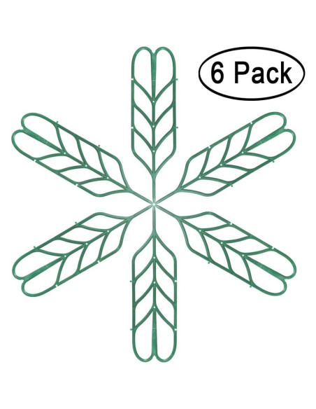 Trellis de Jardín Aniann en Forma de Hoja - Soporte para Plantas Trepadoras (Paquete de 6) Trellis de Jardín Aniann en Forma de Hoja - Soporte para Plantas Trepadoras (Paquete de 6)