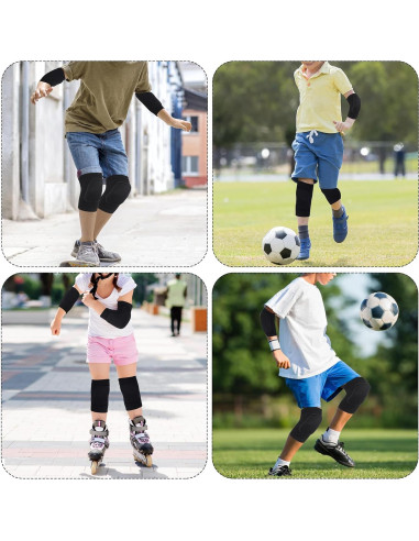 Rodilleras y Mangas de Brazo Voleibol obmwang Niños 4-8 Años