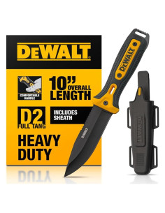 Cuchillo Fijo DEWALT D2 25.4 cm con Funda - Utilitario EDC