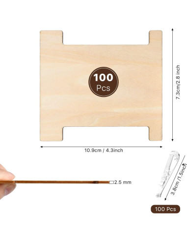 Juego de organizador de cintas Aemygo 200 piezas madera