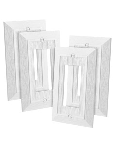 Placas de Pared Bates Choice 1 Gang Clásicas, Paquete de 4