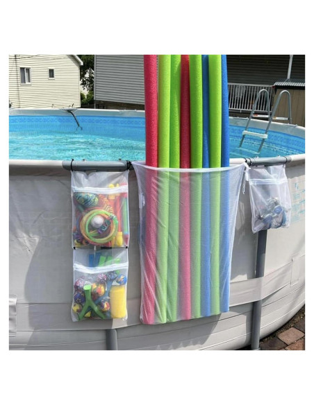 Bolsas de Almacenamiento de Malla para Piscina MCNULGUR - 4 Piezas Bolsas de Almacenamiento de Malla para Piscina MCNULGUR - 4 Piezas