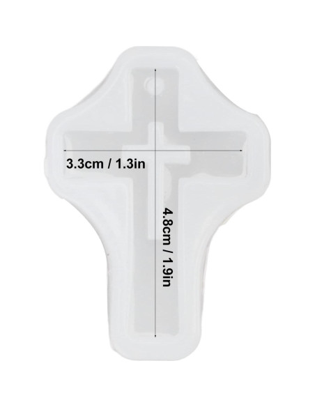 10 Moldes de Silicona Cruz Pssopp para Joyería y Manualidades 10 Moldes de Silicona Cruz Pssopp para Joyería y Manualidades