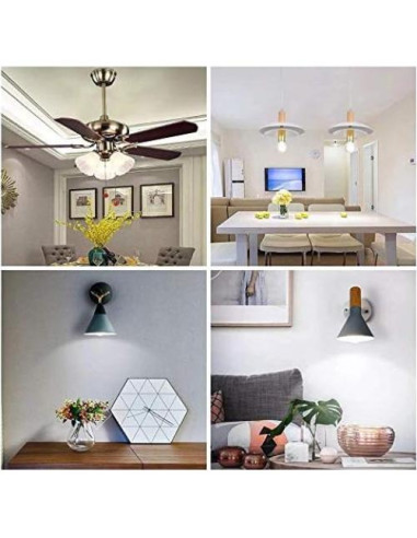 Bombillas LED Vintage E14 1W 6500K 6 Paquete MD Lighting