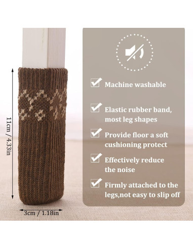 Protectores de Piernas de Silla LZYMSZ 40PCS Antideslizantes