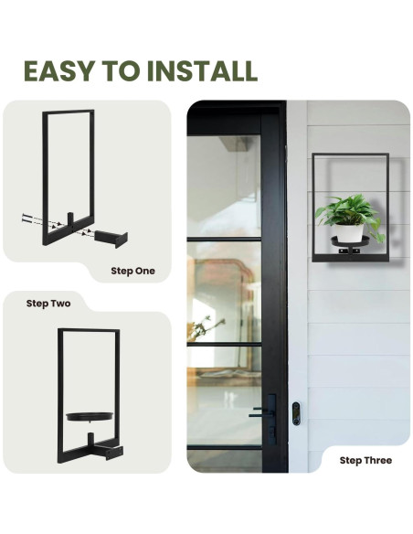 Soporte de Planta de Pared Storenization - Juego de 2 Metal 15.7cm Soporte de Planta de Pared Storenization - Juego de 2 Metal 15.7cm