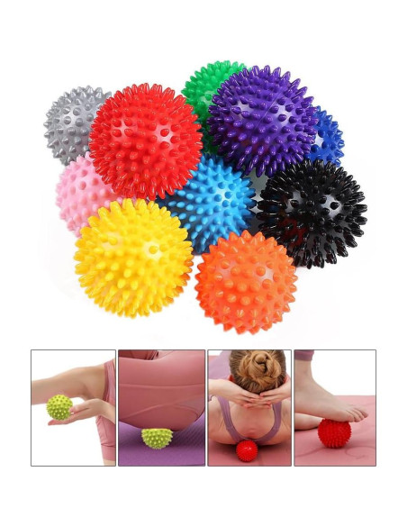 Bola de Masaje AKOAK 8.5cm PVC Verde Neón para Relajación Bola de Masaje AKOAK 8.5cm PVC Verde Neón para Relajación