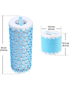 Rodillo de Espuma Plegable Fitster 33 cm Azul Portátil 2